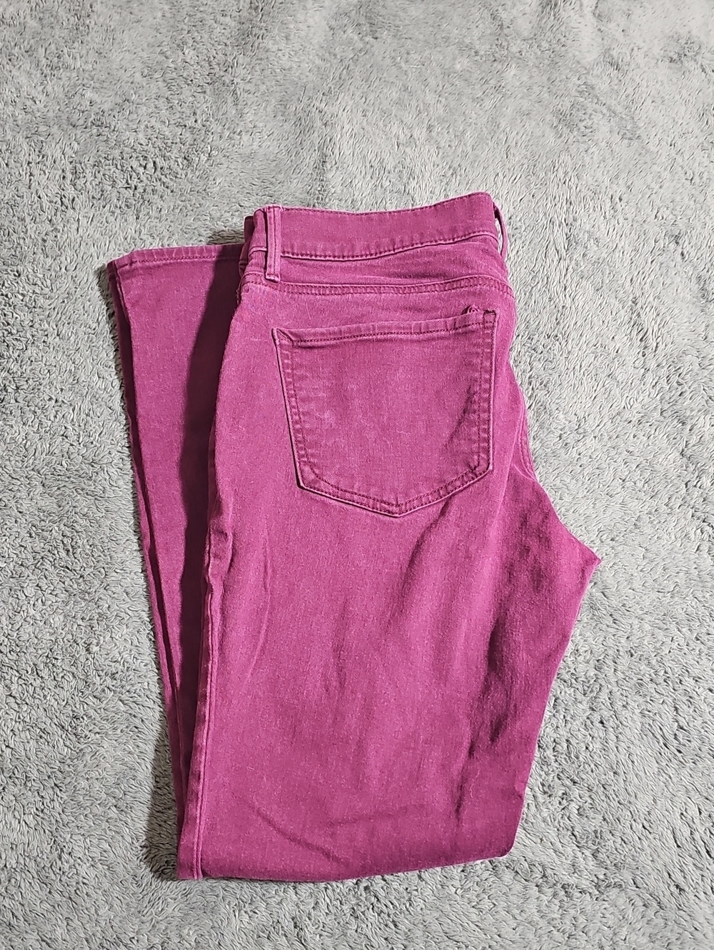 Express Mid-Rise Ankle Legging Stretch Plum Maroon Skinny Jeans Size 8